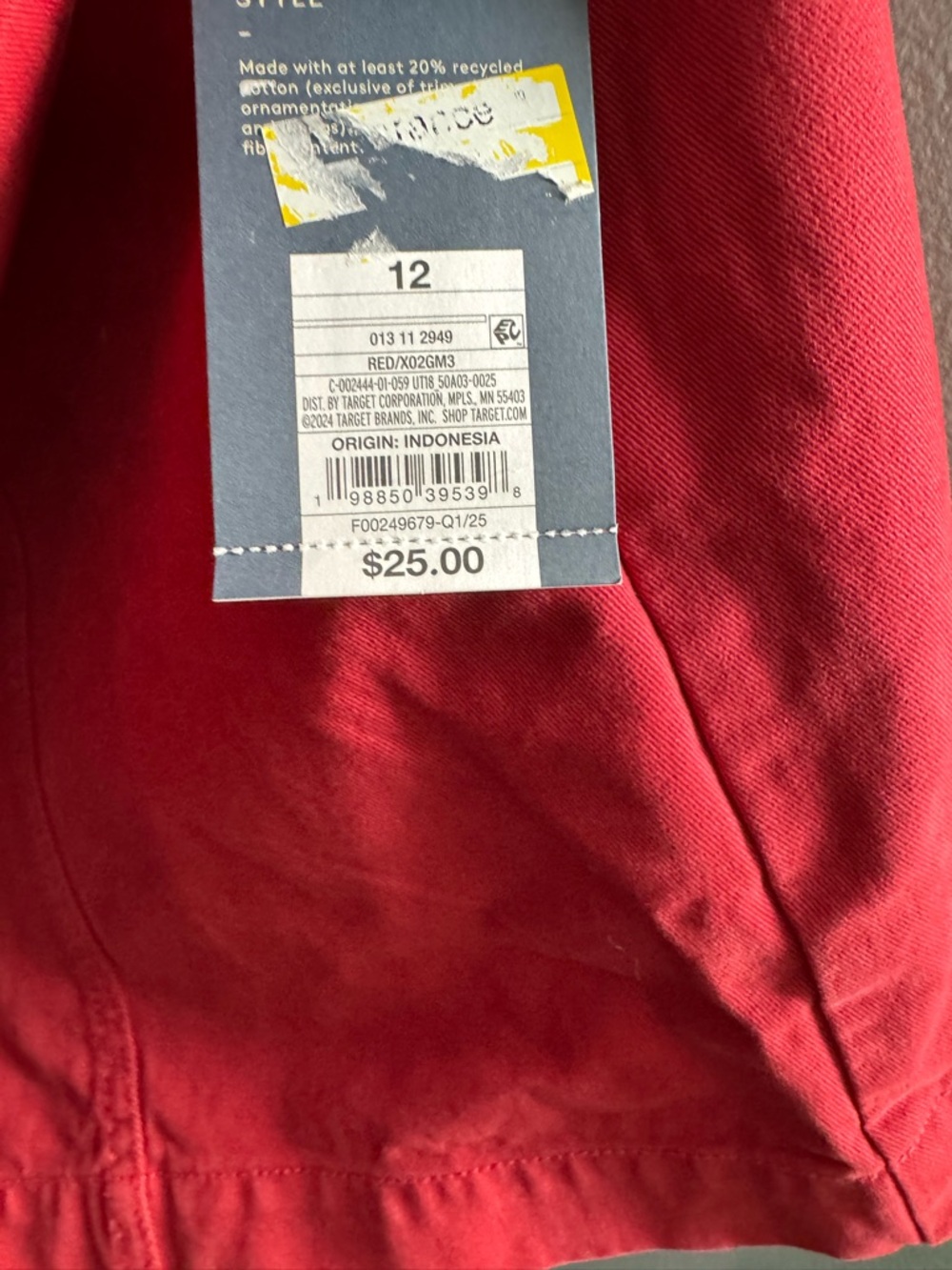 Universal Thread Red High-Rise Shorts size 12 - Picture 7 of 11